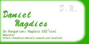 daniel magdics business card